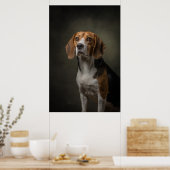Poster Silhouette de chien élégant (Cuisine)