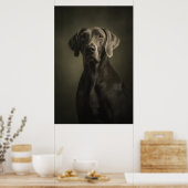 Poster Silhouette de chien élégant (Cuisine)