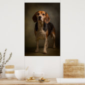 Poster Silhouette de chien élégant (Cuisine)