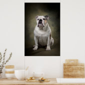 Poster Silhouette de chien élégant (Cuisine)