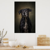 Poster Silhouette de chien élégant (Cuisine)