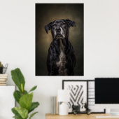 Poster Silhouette de chien élégant (Bureau à domicile)