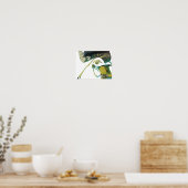 Poster Silhouette de coq Abstraite. (Cuisine)