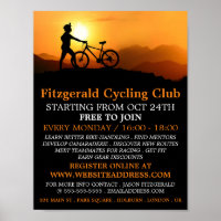 Silhouette de Cycliste, Cyclisme Club Publicité