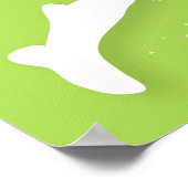 Poster Silhouette de deux femmes jouant au volley-ball (Coin)