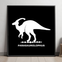 Silhouette de dinosaure Parasaurolophus