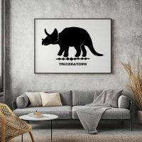 Silhouette de dinosaure Triceratops