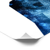 Poster Silhouette de fumée brillante bleue hurlante (Coin)