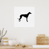 Poster Silhouette de Greyhound (Cuisine)