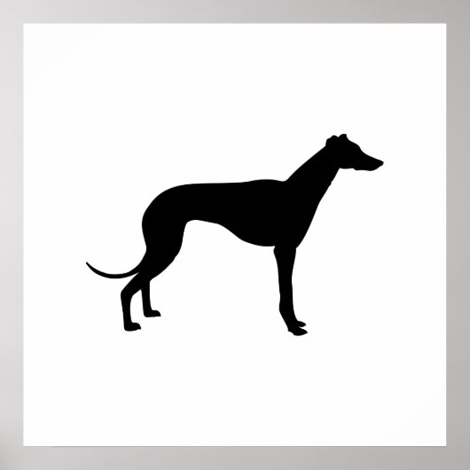 Poster Silhouette de Greyhound (Devant)