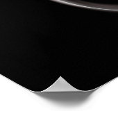 Poster Silhouette de guitare électrique (Coin)