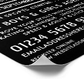 Poster Silhouette de hockey, Campagne de hockey (Coin)