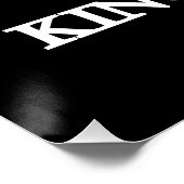 Poster silhouette de Jésus Roi des rois (Coin)