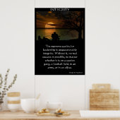 Poster silhouette de jeune couple sur la plage (Cuisine)
