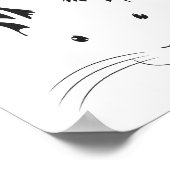 Poster Silhouette de la face du lapin (Coin)