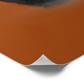 Poster Silhouette de la scène du cimetière d'Halloween (Coin)