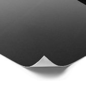 Poster Silhouette de la tour Eiffel noir blanc à Paris (Coin)