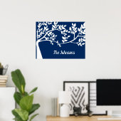 Poster Silhouette de l'arbre (Bureau à domicile)