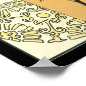 Poster Silhouette de l'arbre écarse par Megan Meagher (Coin)