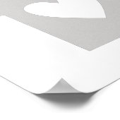 Poster Silhouette de l'état du Missouri du coeur (Coin)