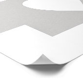 Poster Silhouette de l'état du Nebraska du coeur (Coin)