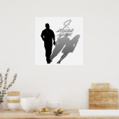 Poster Silhouette de l'homme femme disparue (Cuisine)