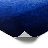 Poster "Silhouette de l'homme sur le bleu" affiche/imprim (Coin)