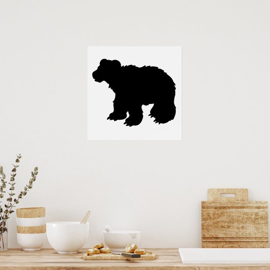 Poster Silhouette de l'ours (Cuisine)