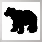 Poster Silhouette de l'ours (Devant)
