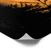 Poster Silhouette de lune (Coin)