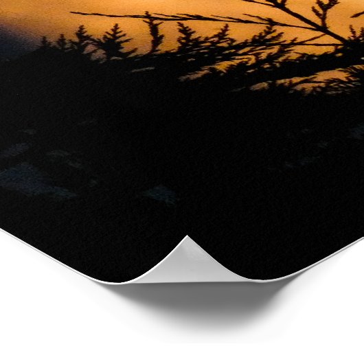 Poster Silhouette de lune (Coin)