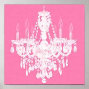 Poster Silhouette de lustre contemporain - Imprimer #1
