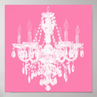 Poster Silhouette de lustre contemporain - Imprimer #1