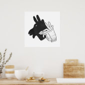 Poster Silhouette de main de bouc (Cuisine)