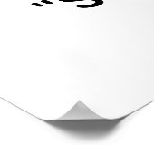 Poster Silhouette de méditation radiante (Coin)