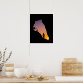 Poster Silhouette de randonneur, Point des Arches, (Cuisine)