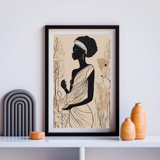 Poster Silhouette de Sérénité
