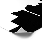 Poster silhouette de shanghai ville chine (Coin)