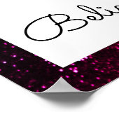 Poster Silhouette de sirène rose et violet tendance | Cro (Coin)