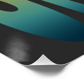 Poster Silhouette de skateboard (Coin)