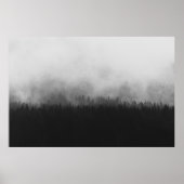 POSTER SILHOUETTE DE TREES WITH FOGS (Devant)