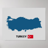 Poster Silhouette de Turquie (Devant)