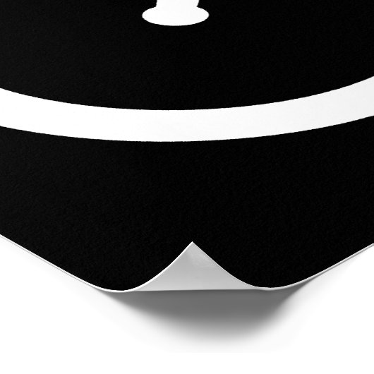 Poster silhouette de vélo (Coin)