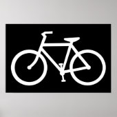 Poster silhouette de vélo (Devant)