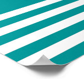 Poster Silhouette de voilier blanc nautique/Voile hors ro (Coin)