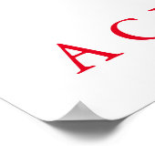 Poster Silhouette de Wolf Motivationnel noir et blanc uni (Coin)