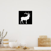 Poster Silhouette d'élan (Cuisine)