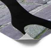 Poster Silhouette des jambes à l'affiche du coin (Coin)