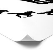 Poster Silhouette Design Cheval (Coin)