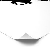 Poster Silhouette Design Cheval (Coin)